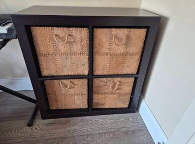 Ikea Kallax storage unit and inserts