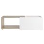 FMD Extendable Coffee Table White and Oak Image 5