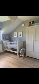 Mamas and Papas Cotbed, Dresser and Wardrobe set