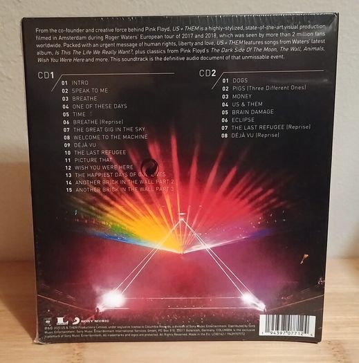 Roger Waters US + Them 2 CD Live