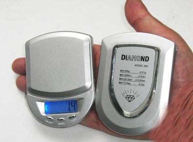 New Mini Silver Digital Pocket Jewelry Scale 500g / 0.1g Weight Balance Jewellery