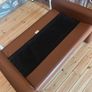 Cassina Brown leather Foot stool Image 7