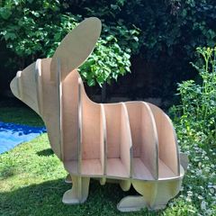 Flying Elephant Birch Plywood Rabbit Shelf - No Tools Flatpack