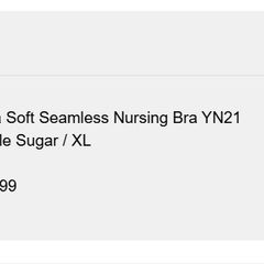 Momcozy Ultra Soft Seamless Nursing Bra, XL