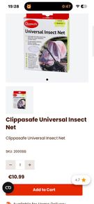 Clippasafe Universal Baby Bug Insect Net White New in Packaging