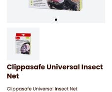 Clippasafe Universal Baby Bug Insect Net White New in Packaging