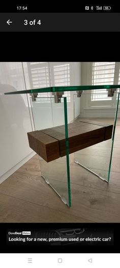 Gorgeous Glass Side Table