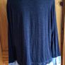 Just White by SE Navy blue and white top Eu 48 Uk 20/22 Includes postage Image 5