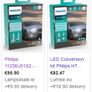 Philips Ultinon Pro5100 LED car headlight bulb (H1), +160, 5.800K, set of 2 Image 7