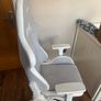White and Gray Gaming Chair Image 4