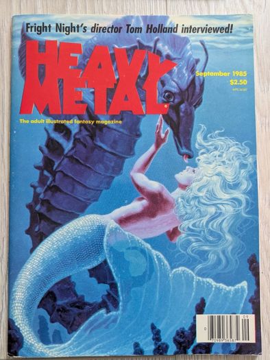 Lot of 4 Heavy Metal Magazines Comics 1984/85