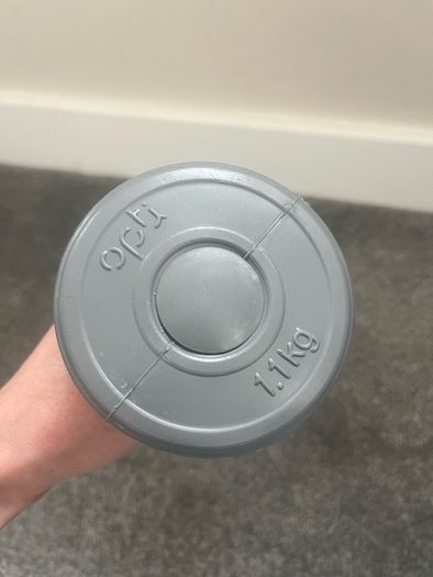 weights 1.1kg and 2.3kg