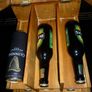 Wine rack Wooden Storage Box Crate Hand Painted. Vintage Image 7