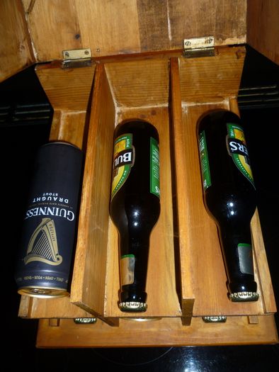 Wine rack Wooden Storage Box Crate Hand Painted. Vintage