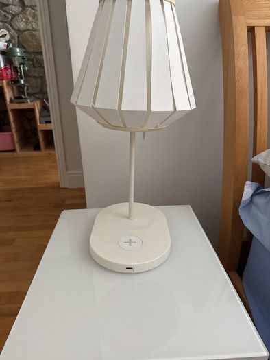 Bedside Lamps with wireless charging for phones etc