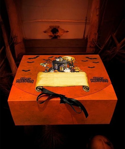 Halloween Personalised Treat Boxes and Matching pyjamas