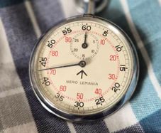 Nero Lemania Stopwatch