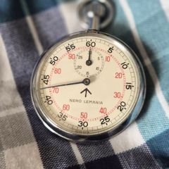 Nero Lemania Stopwatch