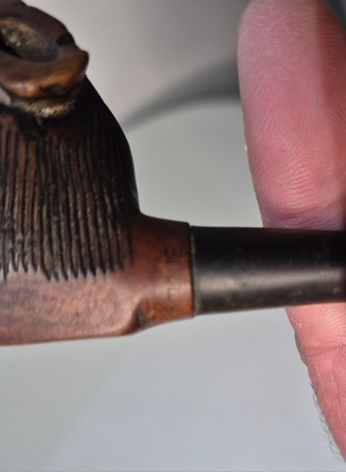 Vintage Estate Pipe Collection with Solid Wood Display Rack