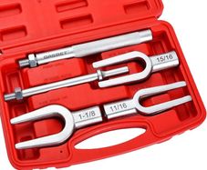 5-Piece Ball Joint Separator Tool, Pickle Fork Tool Set, Heavy Duty Tie Rod Removal Tool for Cars and Light Trucks, Ball Joint Remover for Pitman Arm Removal