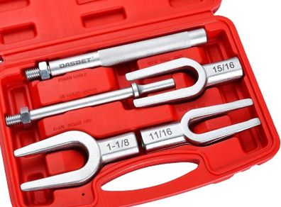 5-Piece Ball Joint Separator Tool, Pickle Fork Tool Set, Heavy Duty Tie Rod Removal Tool for Cars and Light Trucks, Ball Joint Remover for Pitman Arm Removal