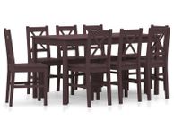 main image for ad 9 Piece Dining Set Pinewood Dark Brown