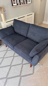 Navy Blue 2 Seater Sofa