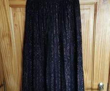 Lace midi skirt