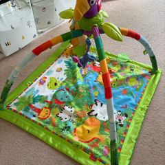 Baby play gym, rocking chair and toys