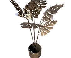 Unique Gold Palm Tree Floor Lamp