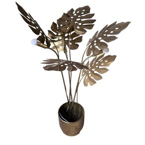 Unique Gold Palm Tree Floor Lamp