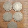 5X GeorV .500 halfcrowns. Image 2