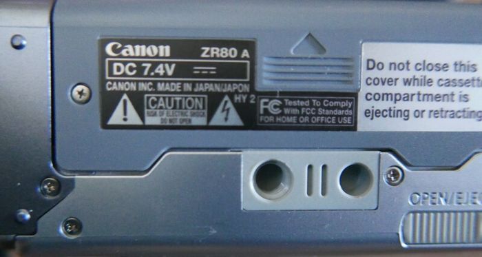 Canon ZR80 NTSC MiniDV Camcorder 18x Optical Zoom Video Transfer Tested works