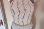 BNWT Naanaa white lace sequin bodysuit size UK10 EU38 Postage included