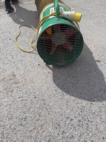 Industrial induction fan for site work