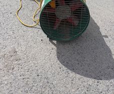 Industrial induction fan for site work