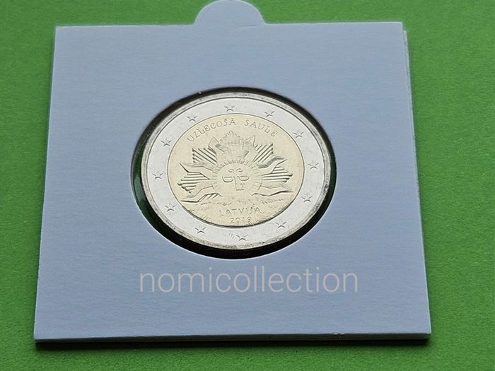 Latvia 2019 year Uncirculated 2 Euro coin.