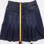 Yessica Dark Wash Indigo Denim Pleated Mini Skirt 10UK/38EU Image 10
