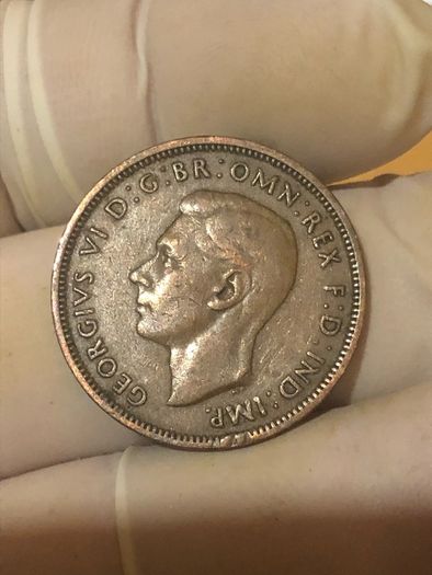 George VI half penny  x 36 Pictures