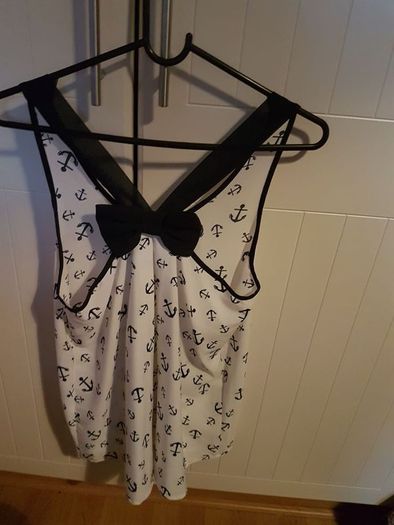 Anchor print vest top