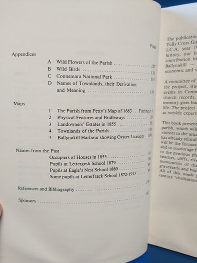 Ballynakill Connemara history book