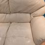 Cream Leather 2 Seater Couch Image 4