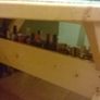 Pear shape corner table hand made home made Image 3