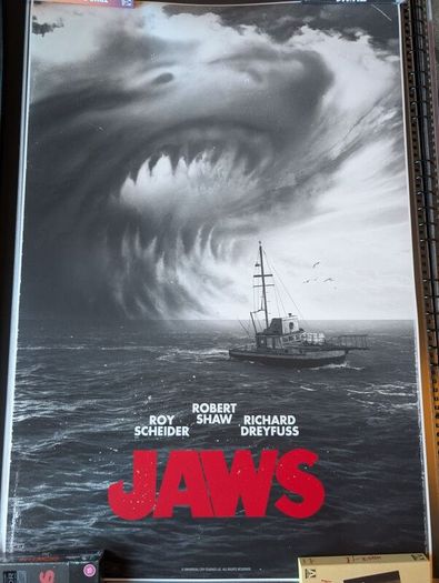 Jaws Noir Variant Phase Runner Screen Print BNG Vice Press #/50 SOLD OUT