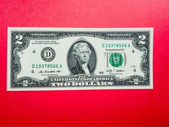 USA   2  Dollars   2009  Letter  ( D 4 )  CLEVELAND ( Uncirculated )