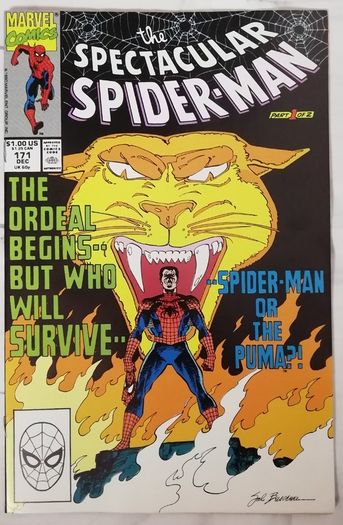Spectacular Spider-Man #171 & 172 Spidey VS The Puma Parts 1 & 2 (1990)