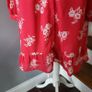 Very red floral dress, Size 20 Image 3