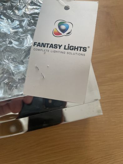 Modern luxury chrome & textured Ice glass wall sconce (brand new)