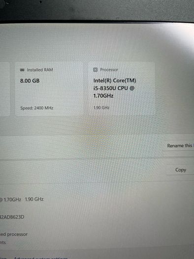 Lenovo X280 i5 pro 8th Gen 8/256 win 11 Touchscreen