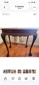 beautiful antique side table
